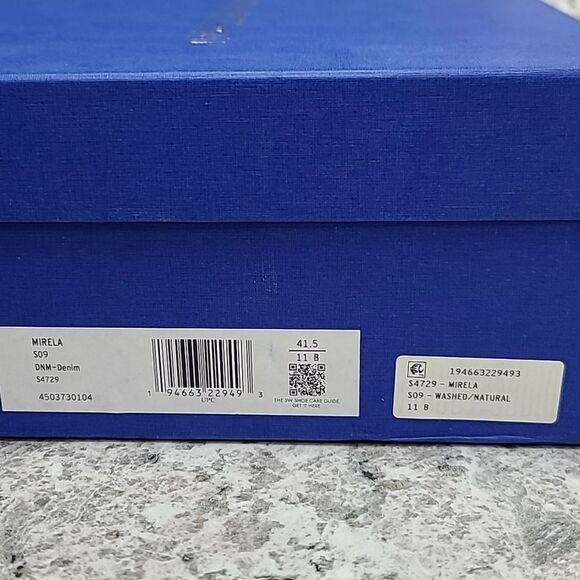 Stuart Weitzman Mirela Denim Espadrille Wedge Sandal - Picture 8 of 14